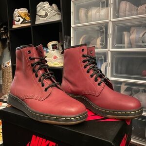 Dr.Martens Newton Boot Classic Cherry Red Unisex - Size 8 US Mens
